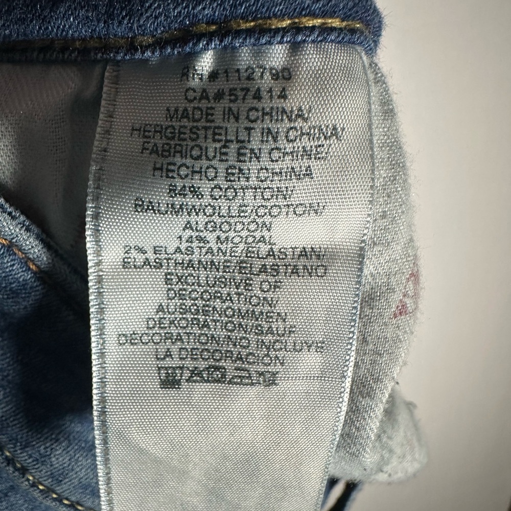 True Religion Women's Size 28 Skinny Jeans Blue Denim Y2K Designer - Picture 7 of 8